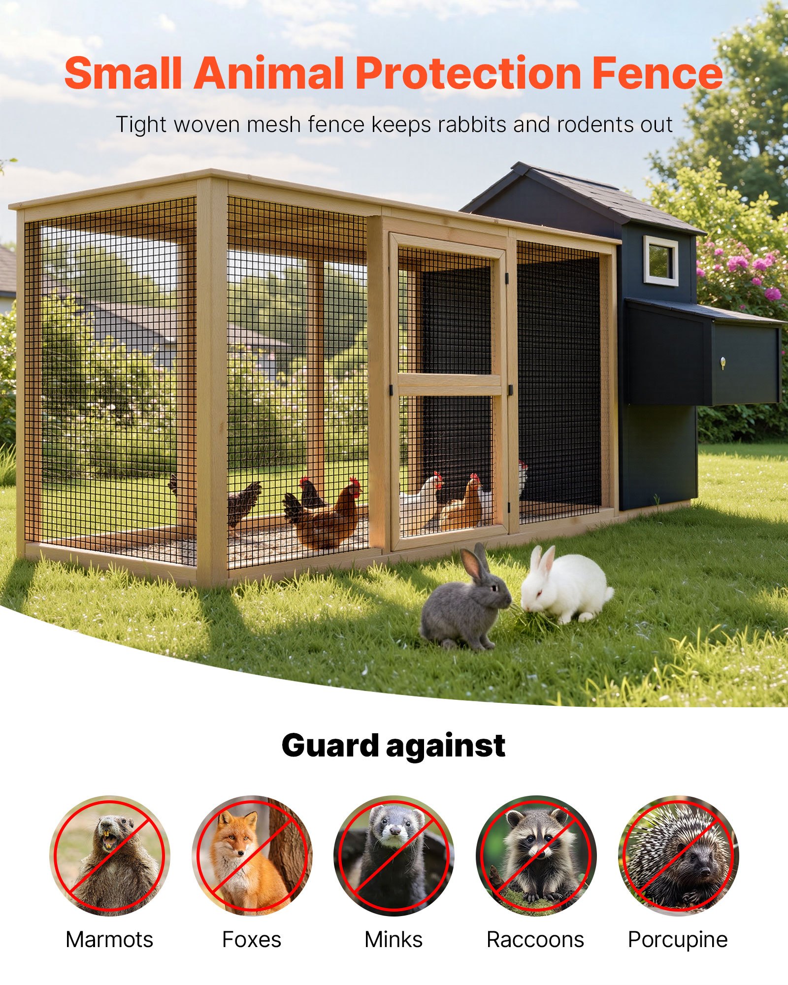 MIWPS50Bhardwareclothf1 VEVORshoplv 127cm 19 Gauge Vinyl Coated Welded Fence for Garden