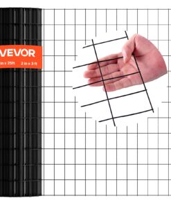 VEVOR 91x762 cm Galvanized Vinyl-Coated Welded Wire Mesh Roll