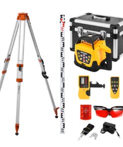 VEVOR Rotary Laser Level Kit with Tripod & Staff Gauge