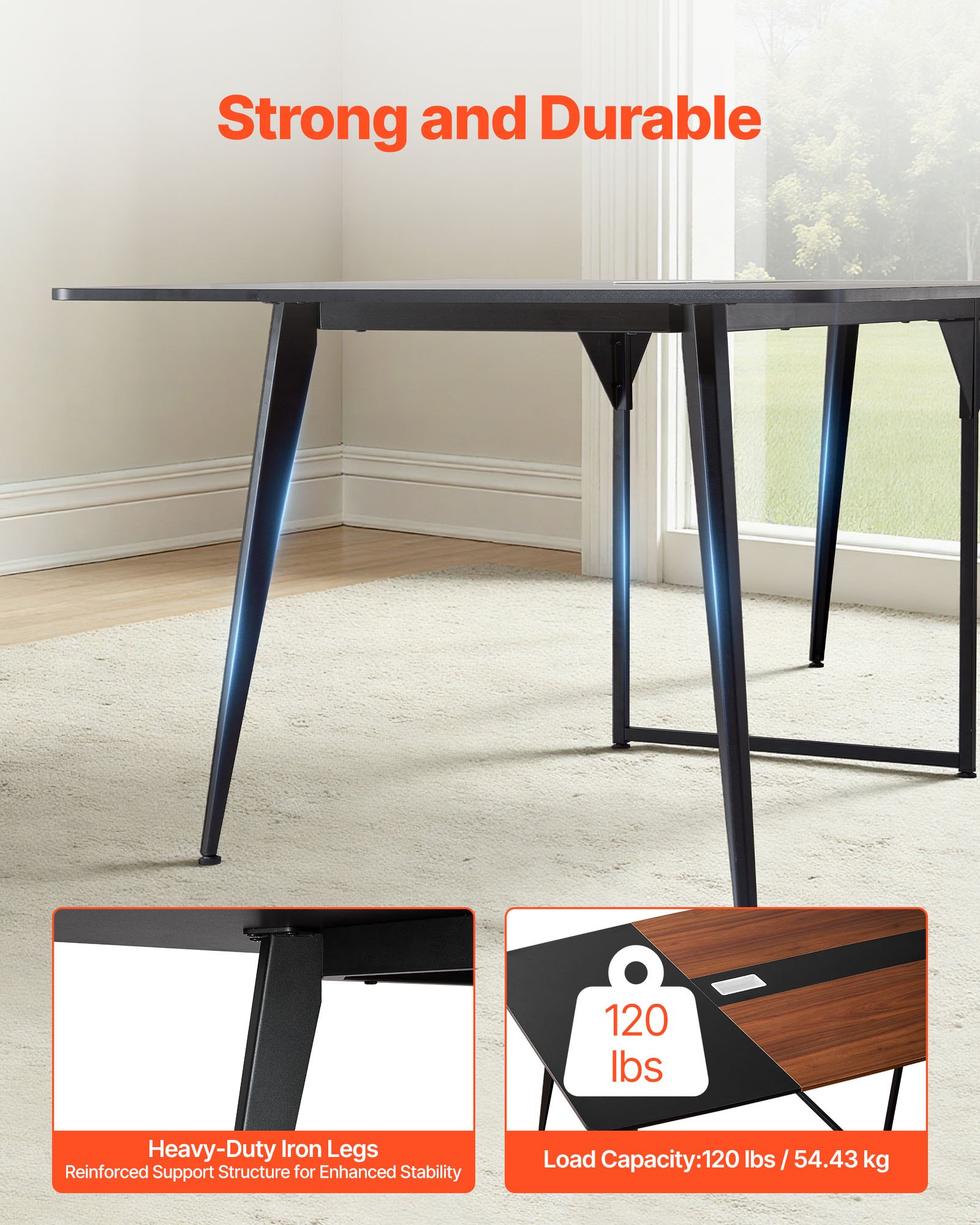 MJ0BLDMGconferencetablef2 VEVORshoplv Простая сборка