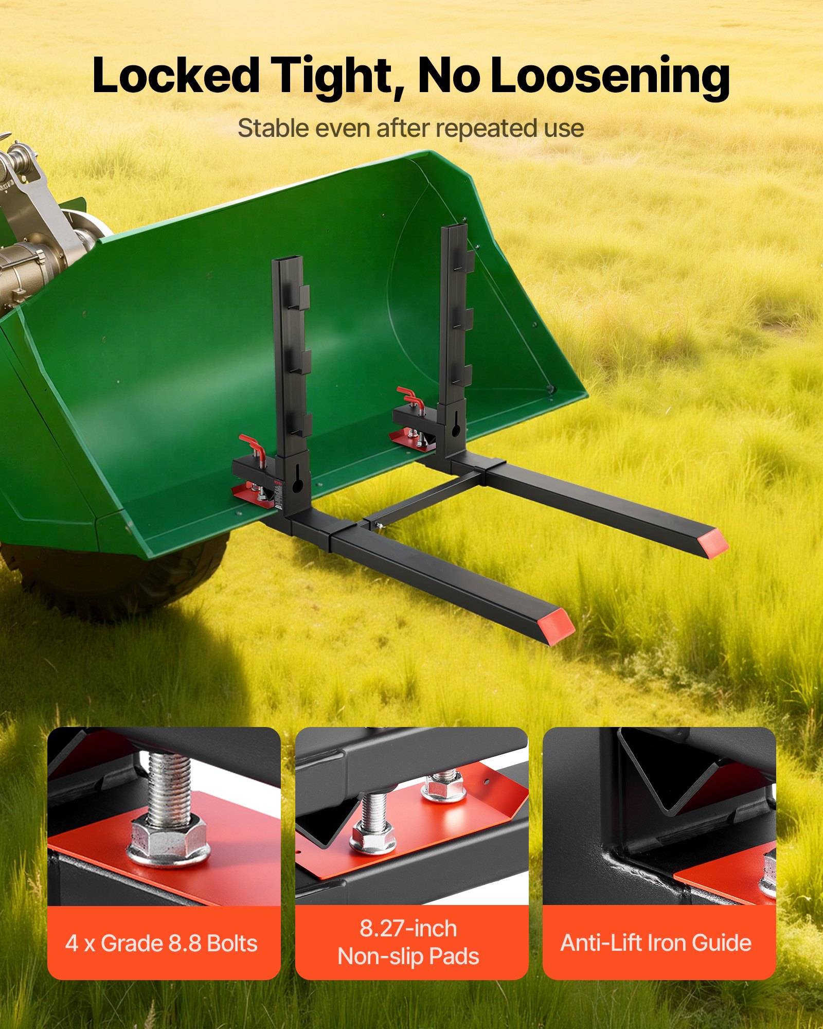 MJ0BLZD5palletforksf2 VEVORshoplv Черный