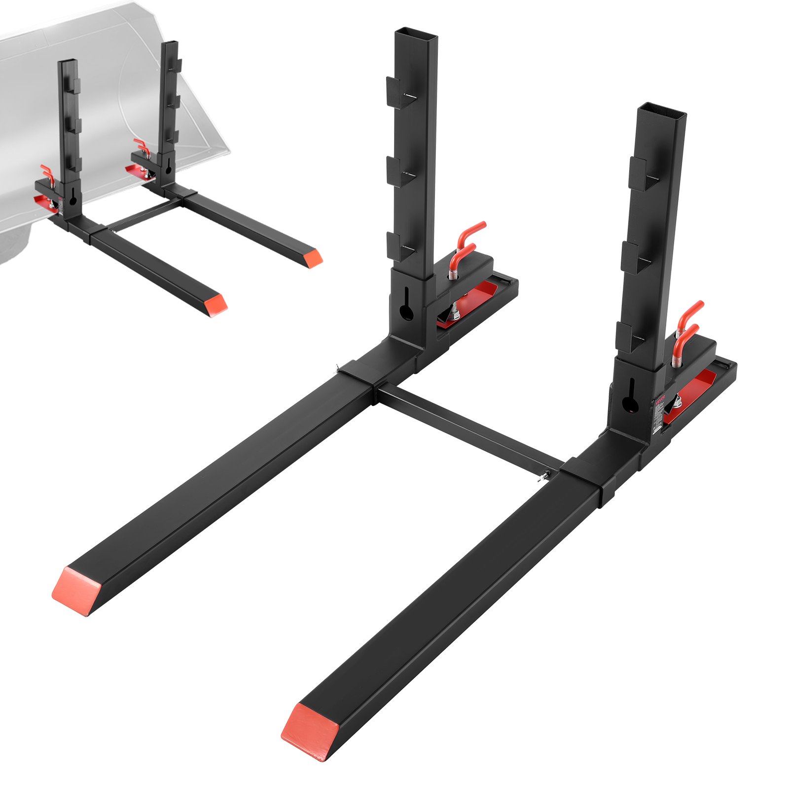 MJ0BLZD5palletforksm10012 VEVORshoplv VEVOR 1814 kg Clamp On Pallet Forks
