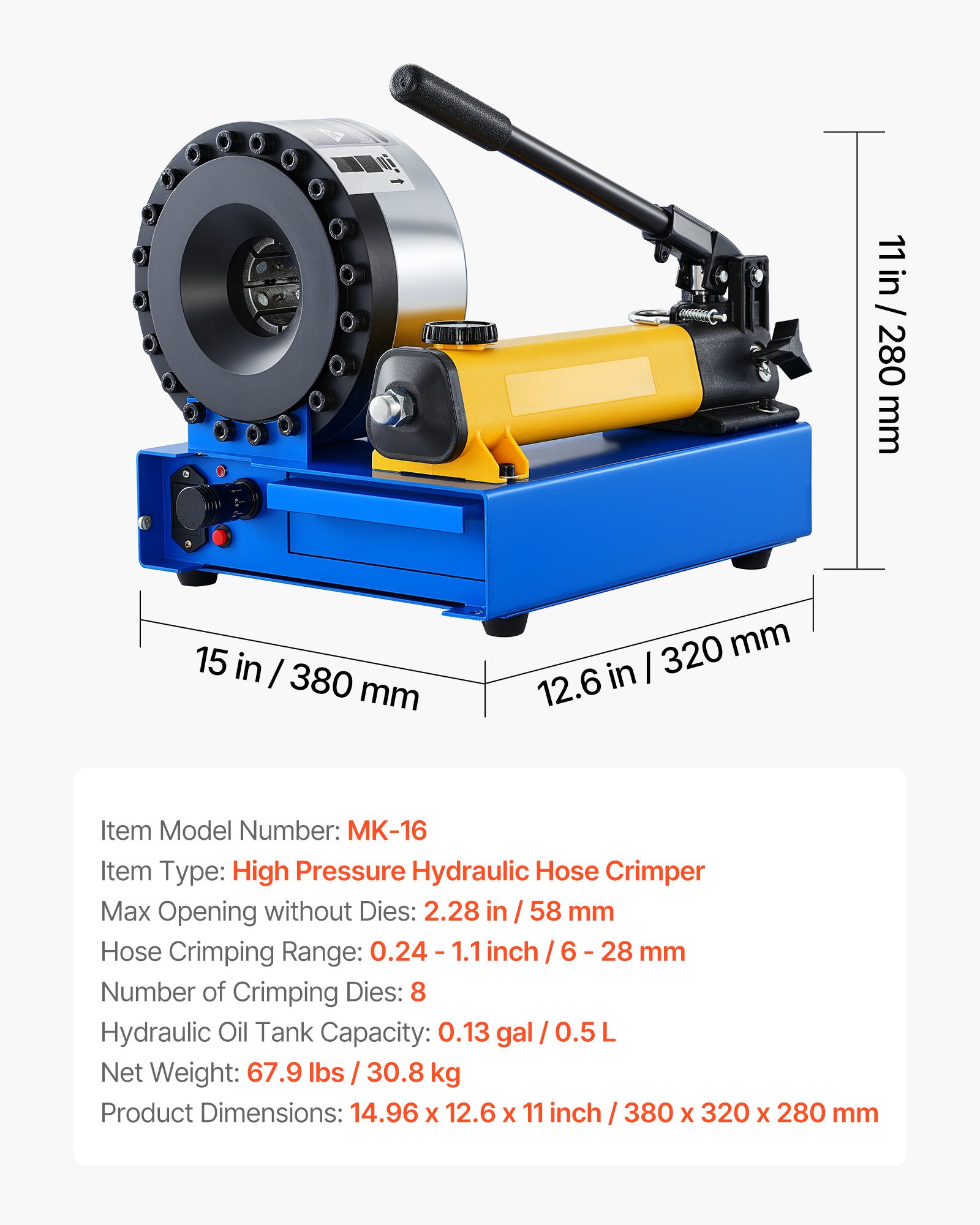MJ108M6Xhosecrimperf6 VEVORshoplv