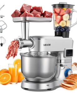 VEVOR 5.7L 1500W 5-in-1 Stand Mixer with 1.5L Blender
