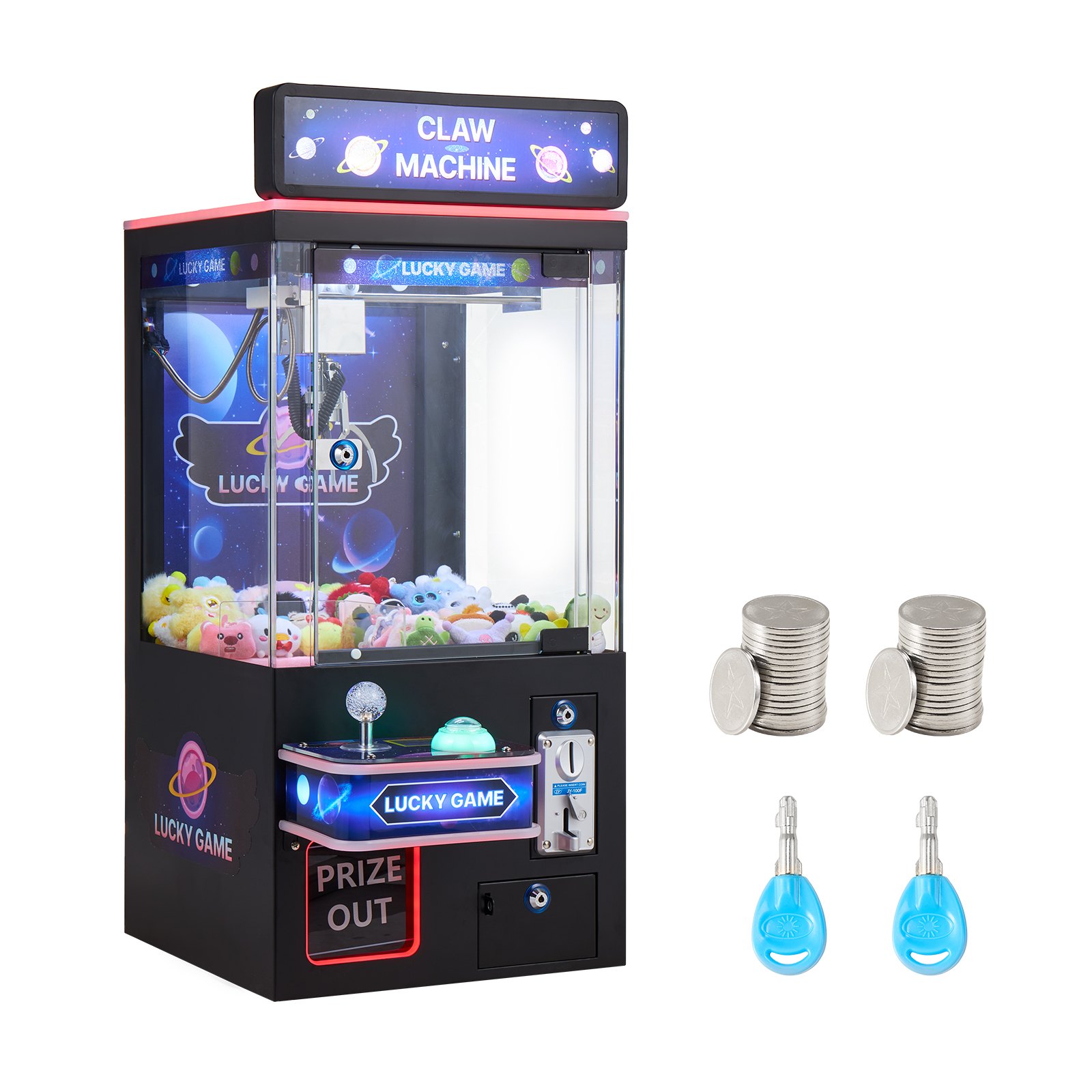 MJ109ECPclawcranemachinem10012 VEVORshoplv VEVOR Claw Crane Machine with Lights Sound