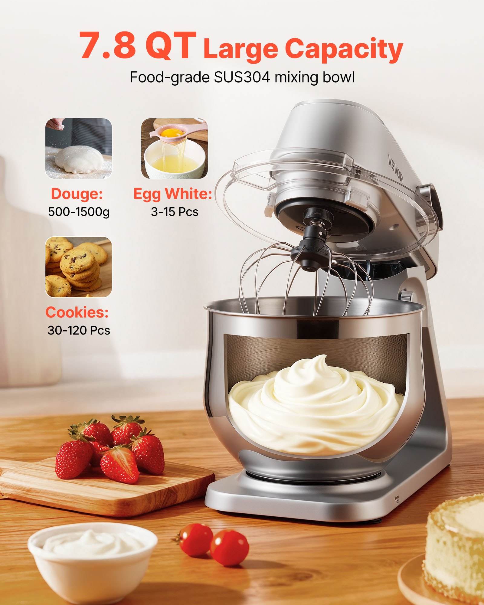 MJ109JDRstandmixerukf4 VEVORshoplv Срібло