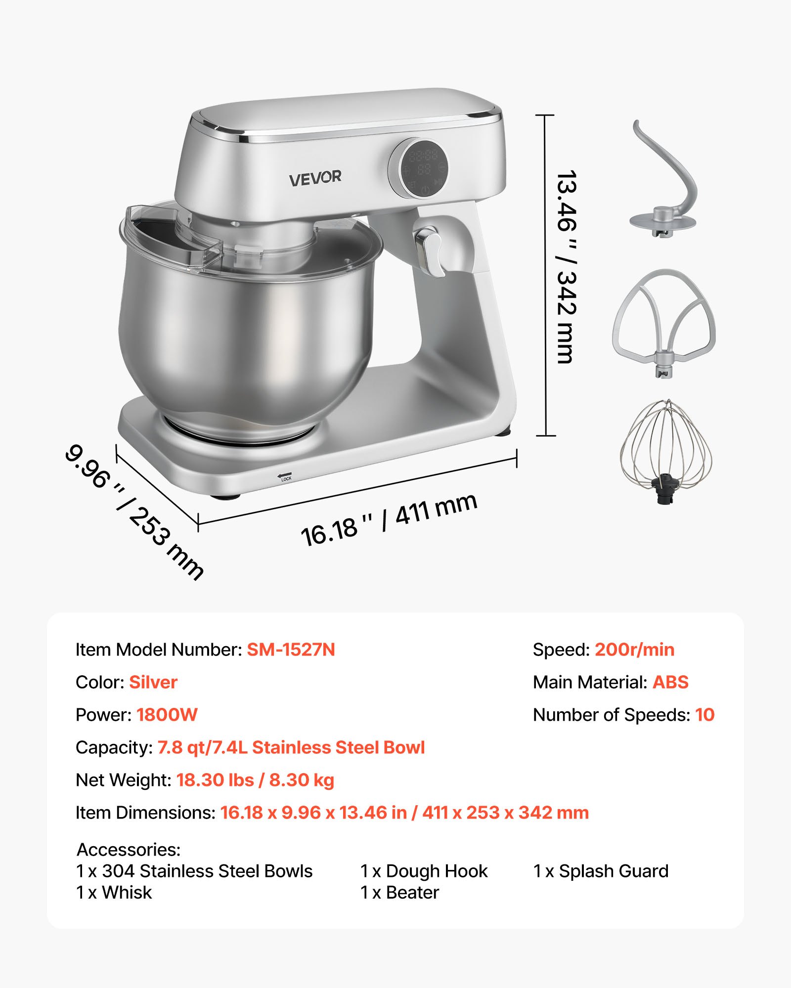 MJ109JDRstandmixerukf6 VEVORshoplv
