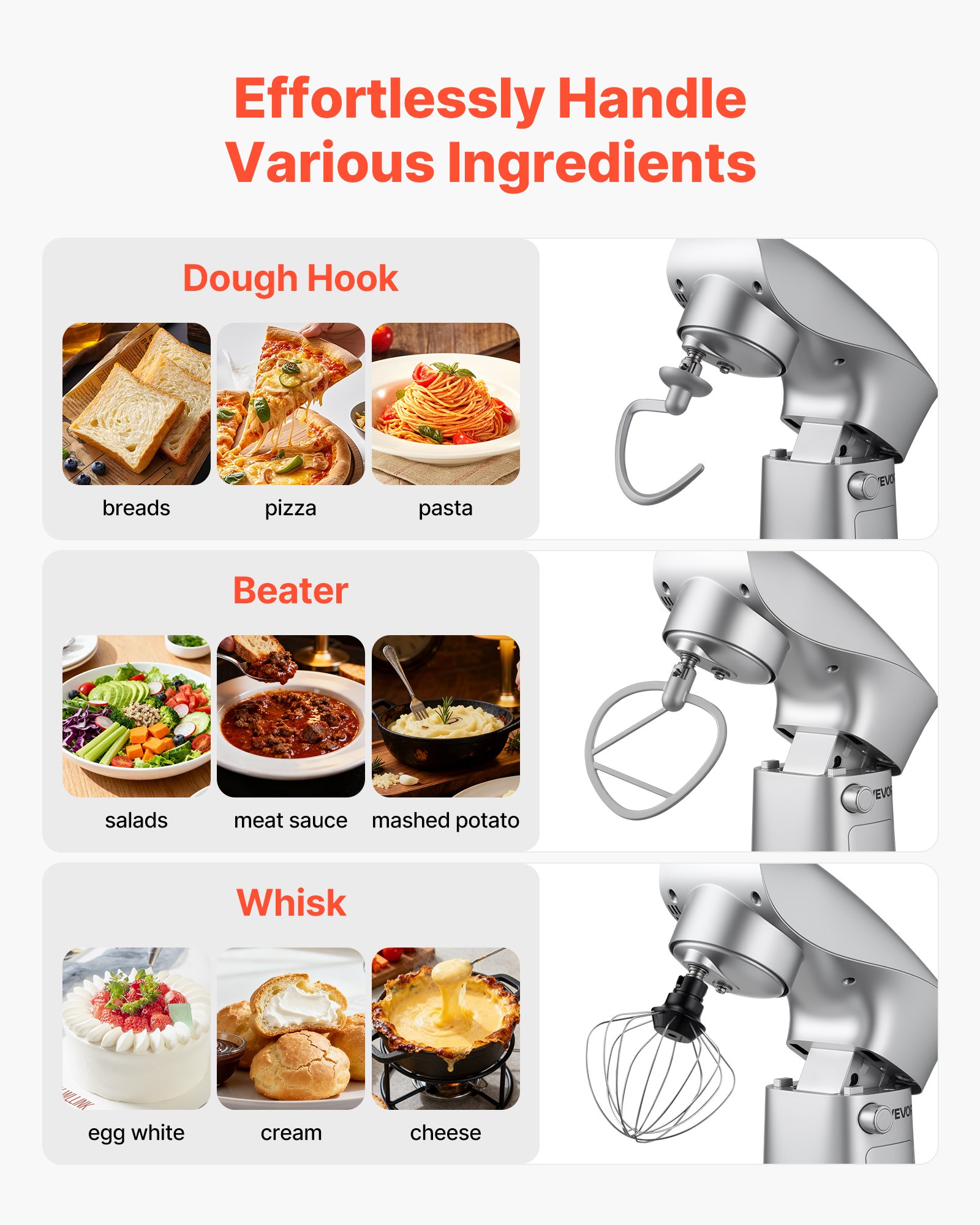MJ10A2F4standmixerukf1 VEVORshoplv 1500W Tilt Head Kitchen Mixer with 10+Pulse Speeds