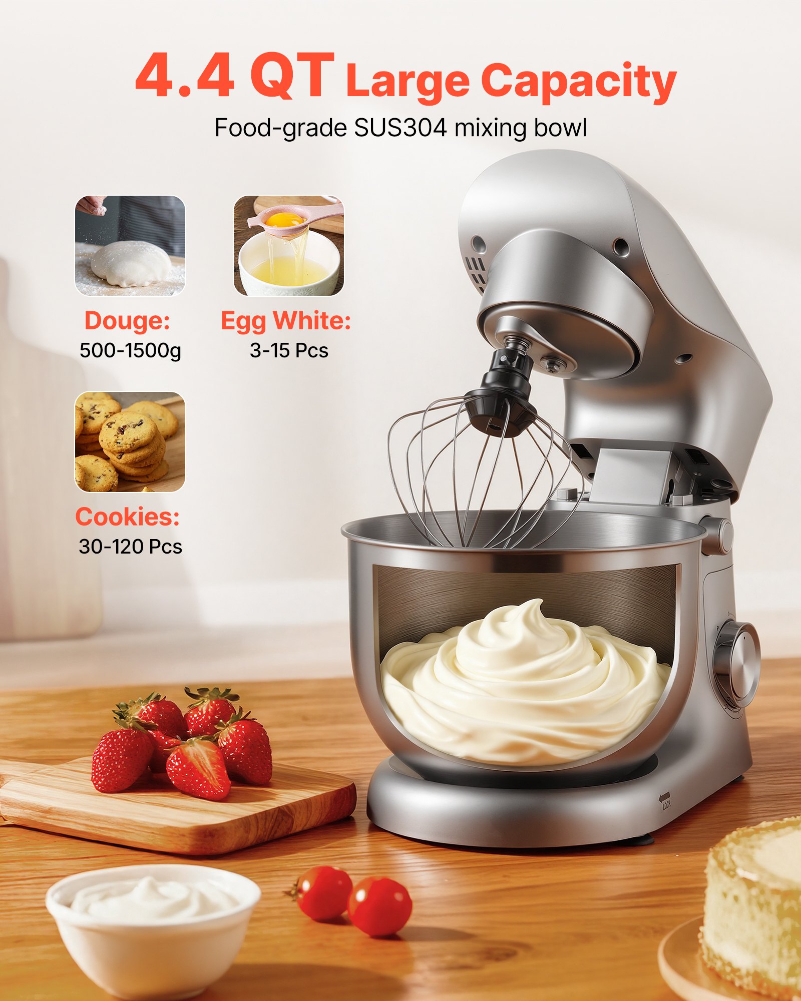 MJ10A2F4standmixerukf4 VEVORshoplv Whisk Beater for Baking