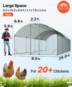 Waterproof Cover & Sturdy Frame for Poultry