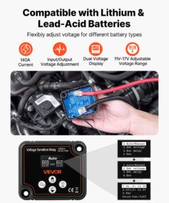 Smart VSR Relay for Lithium & Lead-Acid Batteries in Cars