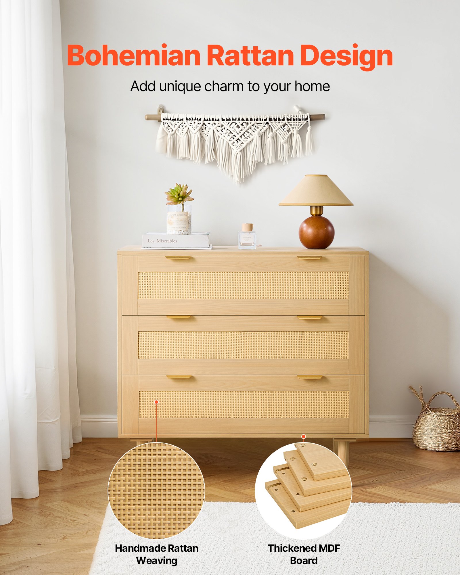 MJ85LJ5Rdrawerdresserf3 VEVORshoplv