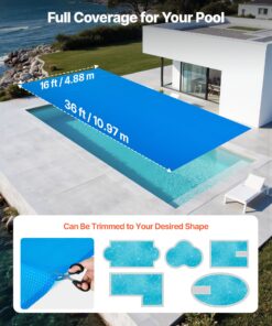 12 Mil PE Bubble Blanket for Heat Retention & Water Saving