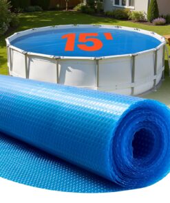 VEVOR 4.57m Round Blue Solar Pool Cover