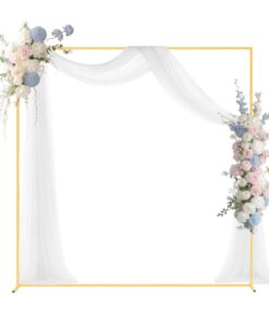 VEVOR 2x2 m Gold Metal Arch Backdrop Stand