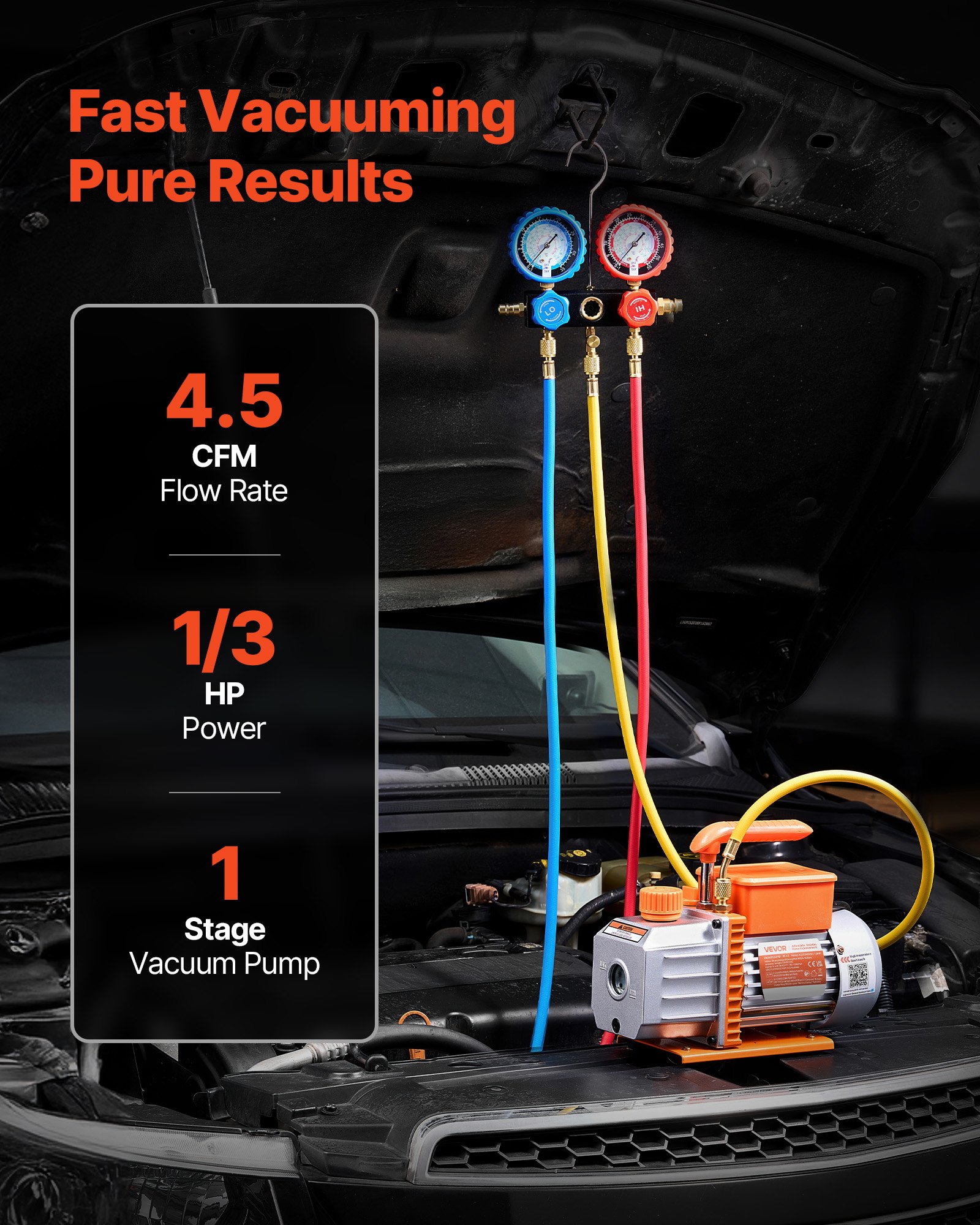 MJ8LR76Avacuumpumpdef1 VEVORshoplv Одноступенчатый