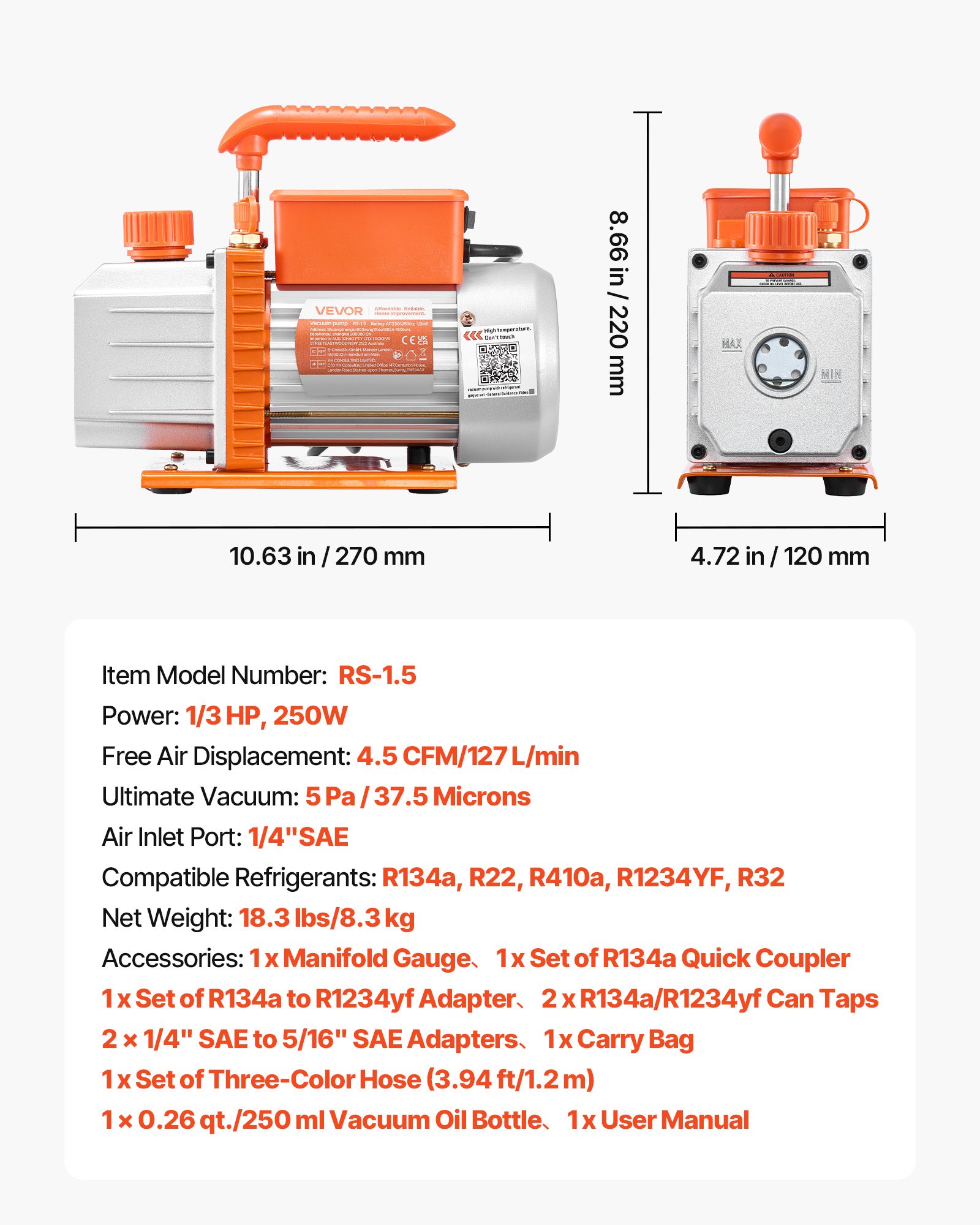 MJ8LR76Avacuumpumpdef6 VEVORshoplv