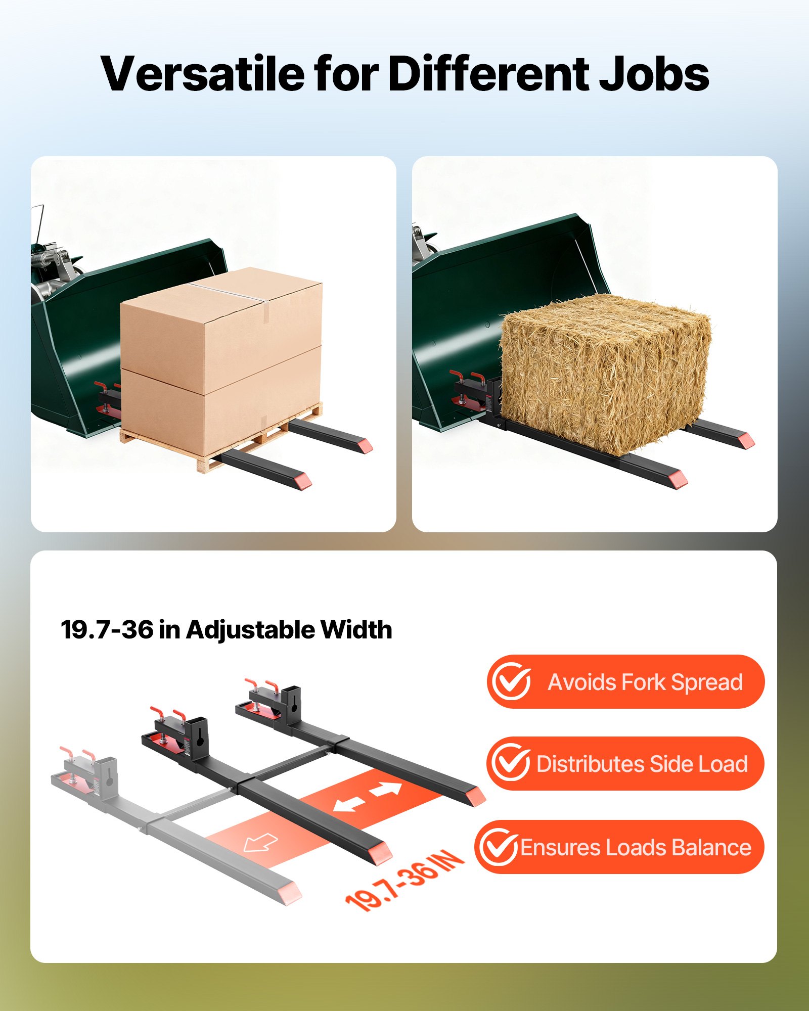 MJ8LRC89palletforksf3 VEVORshoplv Черный