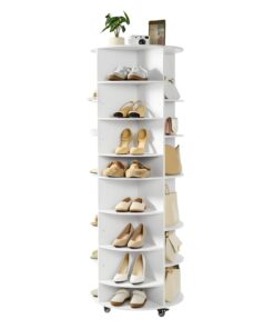 VEVOR 7-Tier 360° Rotating Shoe Rack with Adjustable Shelves