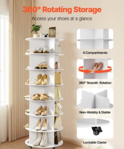 Lazy Susan Organizer for 28 Pairs