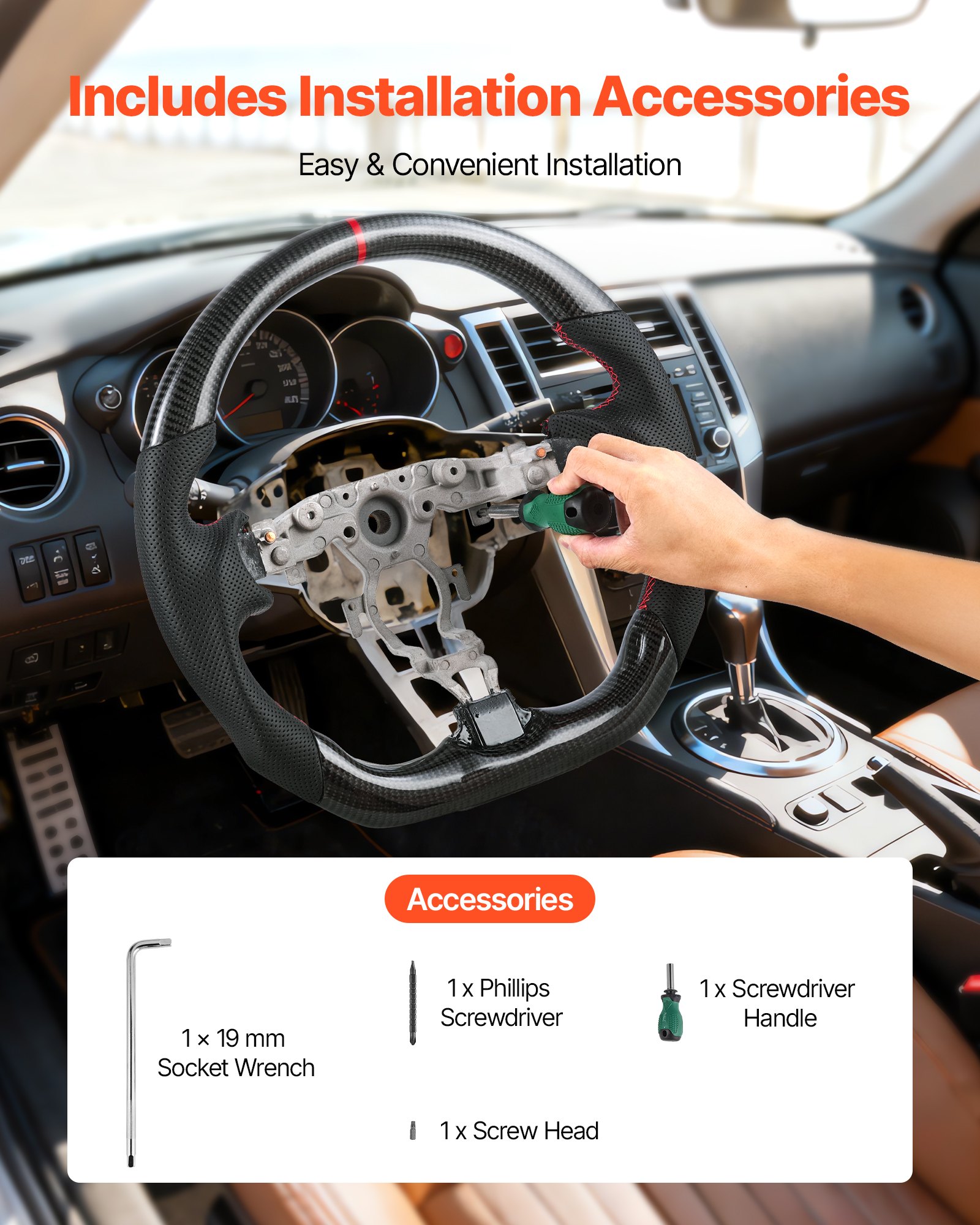 MJAC6Q37steeringwheelf5 VEVORshoplv