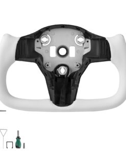 Heated Carbon Fiber D-Shape Steering Wheel for Tesla Model 3 2016–2023