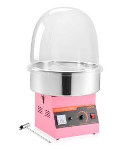 VEVOR 1000W Commercial Cotton Candy Machine with Cover