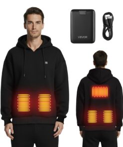 VEVOR Heated Hoodie Unisex with 16000mAh Power Bank