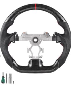 VEVOR Carbon Fiber D-Shaped Steering Wheel for 2007–2013 Infiniti G37