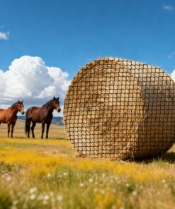 VEVOR Slow Feed Round Bale Hay Net 1.8x1.8x1.8m