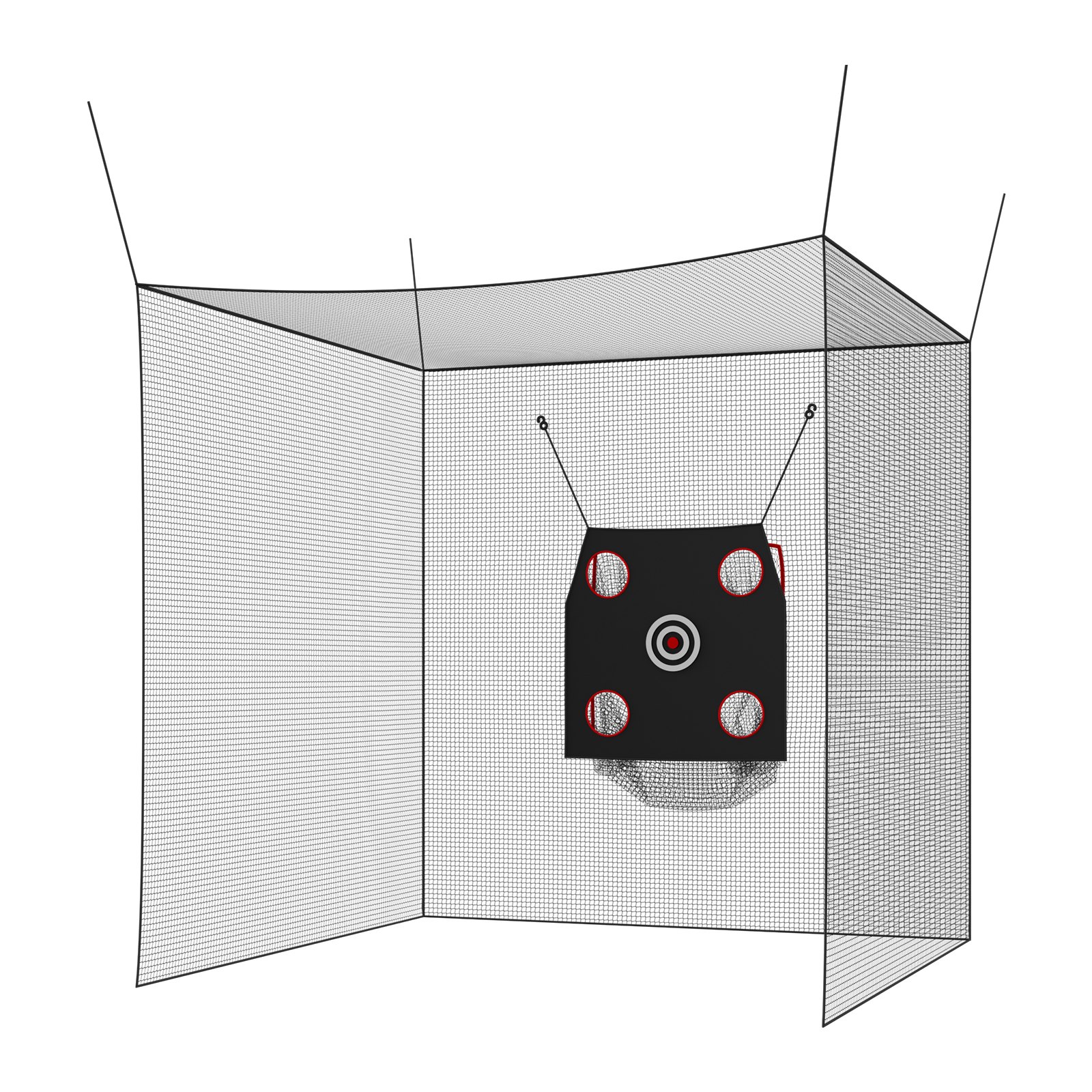 VEVOR Golf & Baseball Practice Net 3050x3050x3050mm – Durable 3-Ply Polyester Cage with Targets, Indoor/Outdoor Use — изображение 10