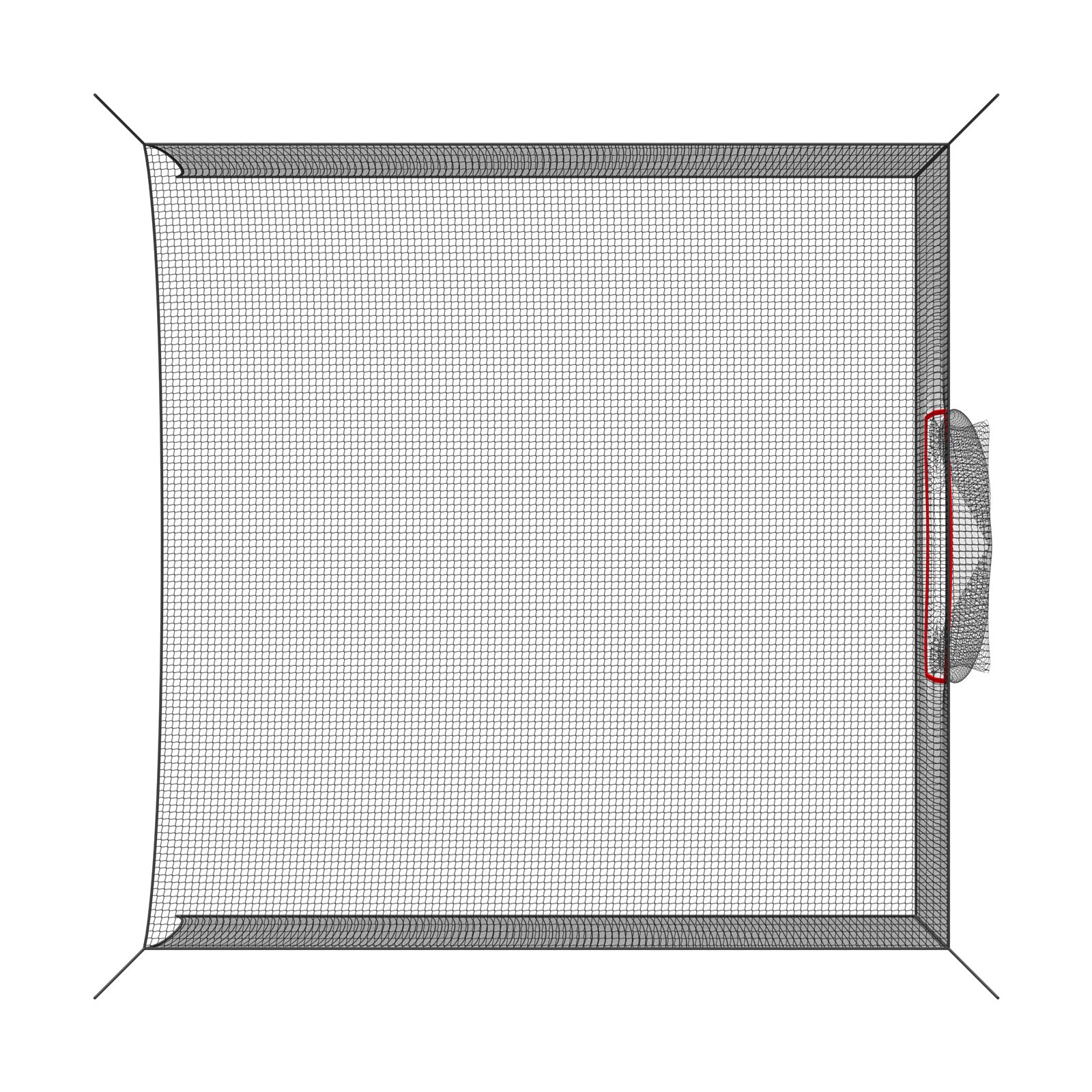 VEVOR Golf & Baseball Practice Net 3050x3050x3050mm – Durable 3-Ply Polyester Cage with Targets, Indoor/Outdoor Use — изображение 11