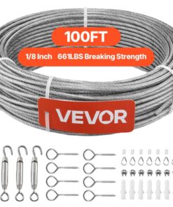 VEVOR 3.2mm Wire Rope Kit 30.5m