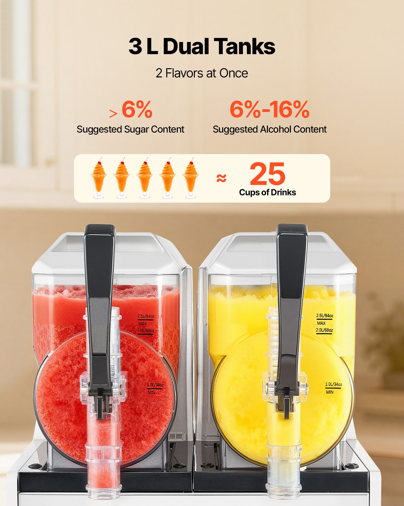 MKNM3T7Scommercialslushymachinef3 VEVORshoplv No Ice Needed