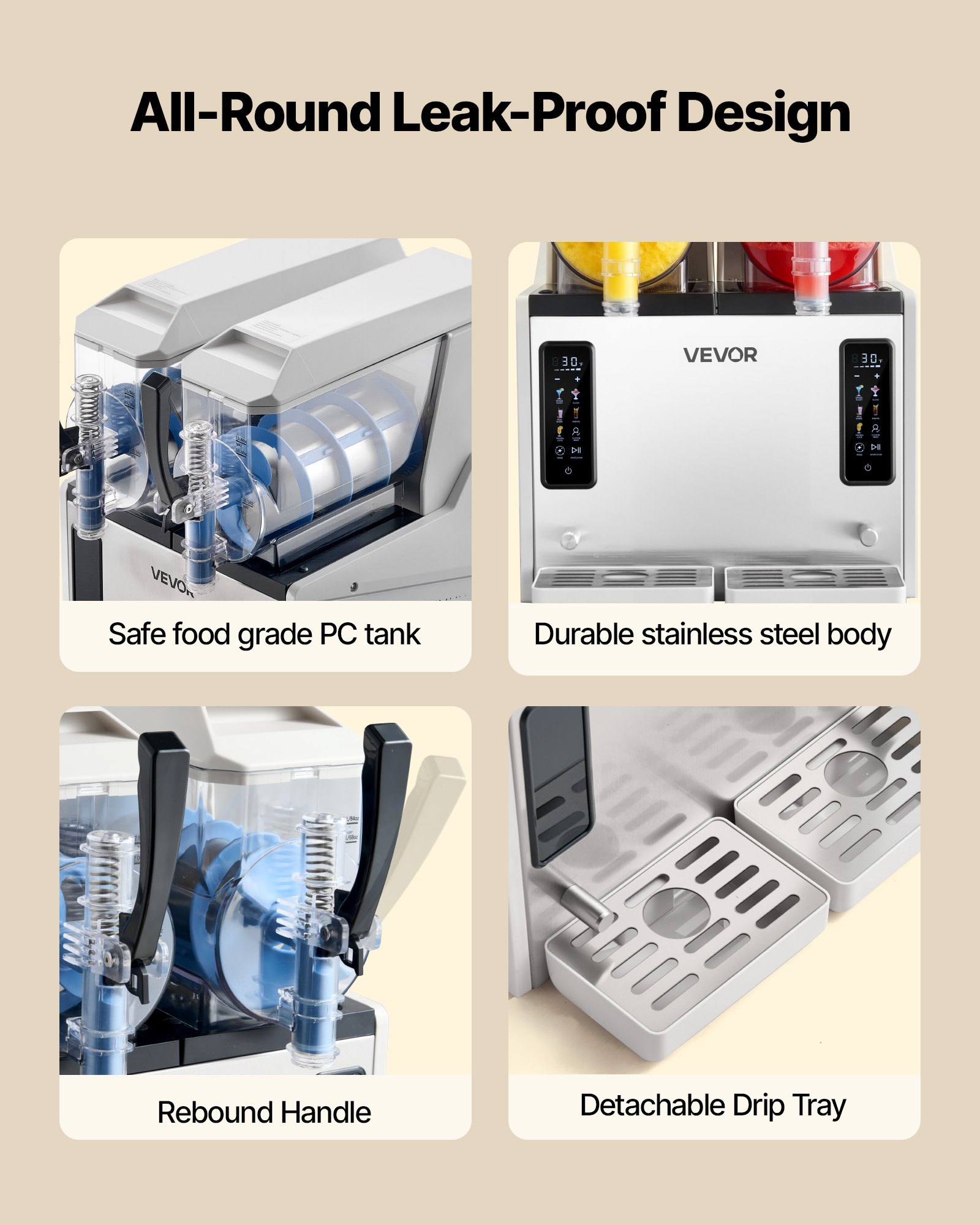 MKNM3T7Scommercialslushymachinef5 VEVORshoplv