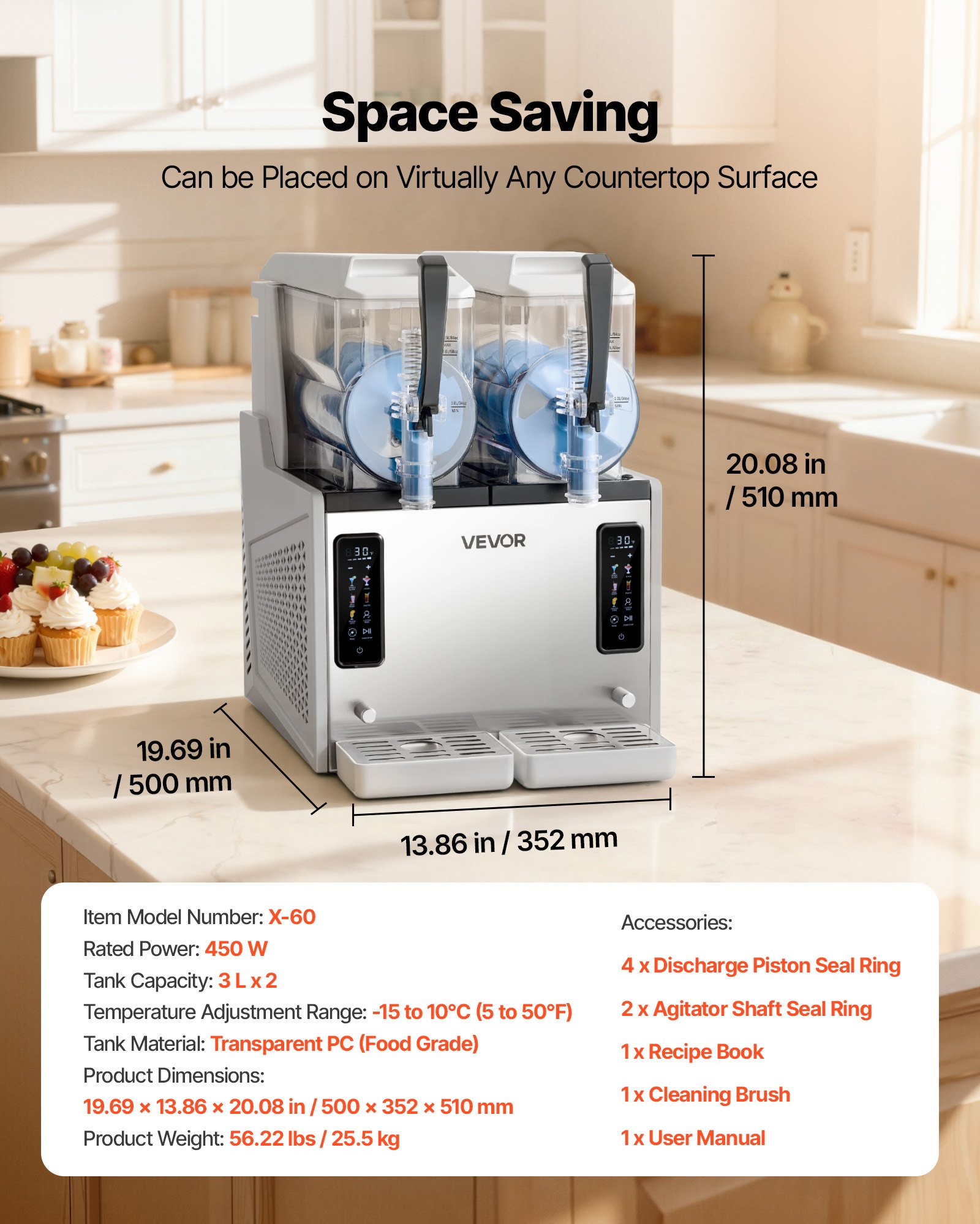 MKNM3T7Scommercialslushymachinef6 VEVORshoplv