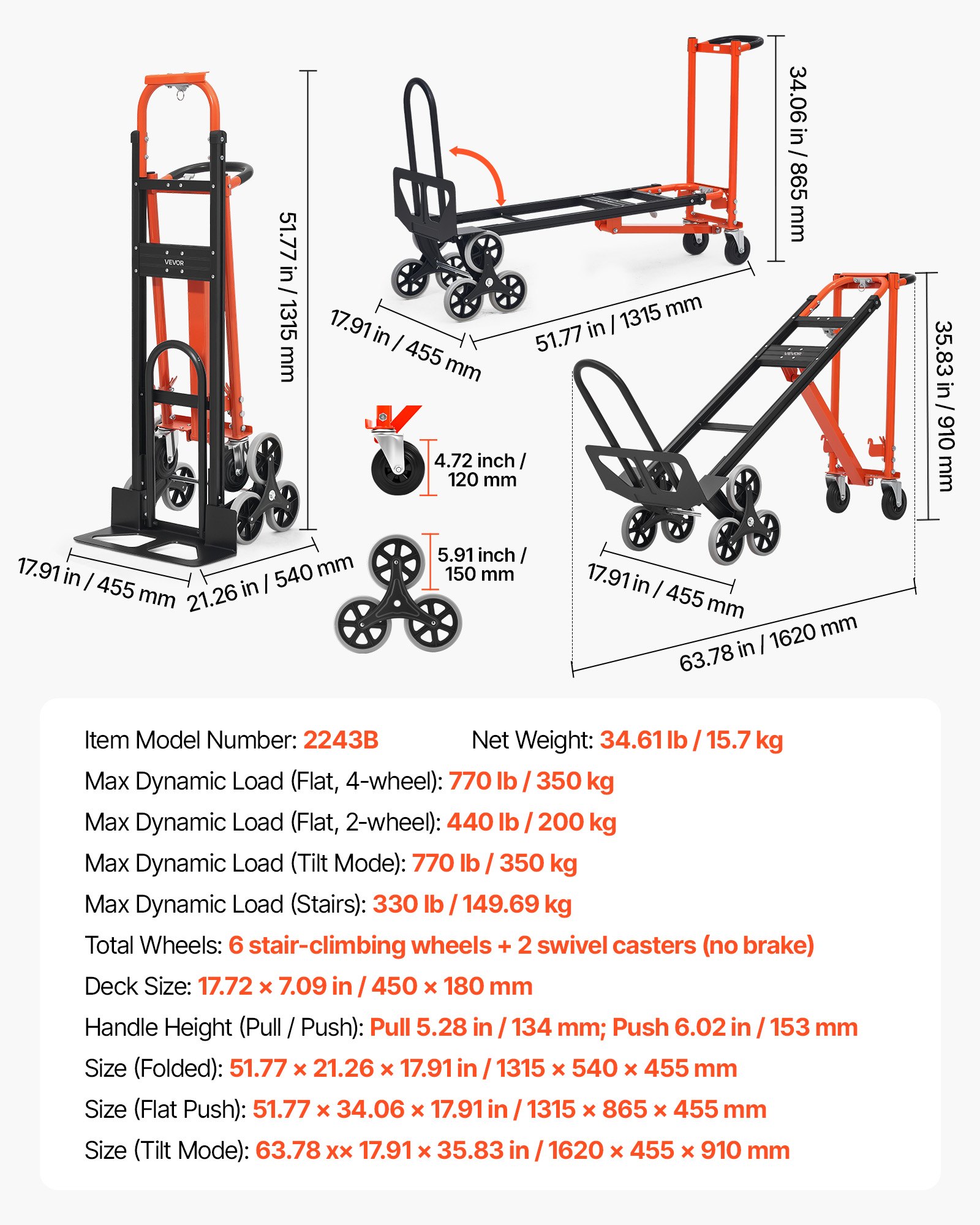 MKP1FY2Istairclimbingcartf6 VEVORshoplv