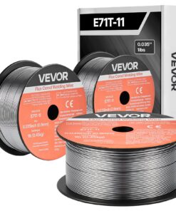 VEVOR Flux Core MIG Welding Wire E71T-11 0.9mm 0.45kg x3 Rolls