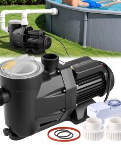VEVOR 1300W Pool Pump with Timer & Filter