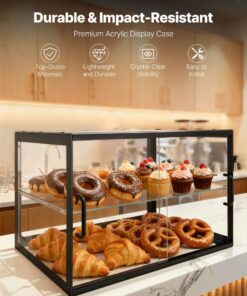 550x385x390 mm Countertop Pastry & Cake Cabinet for Cafés & Events