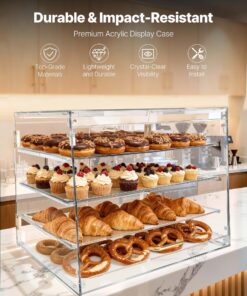 Countertop Pastry Cabinet with Magnetic Door for Cakes & Donuts