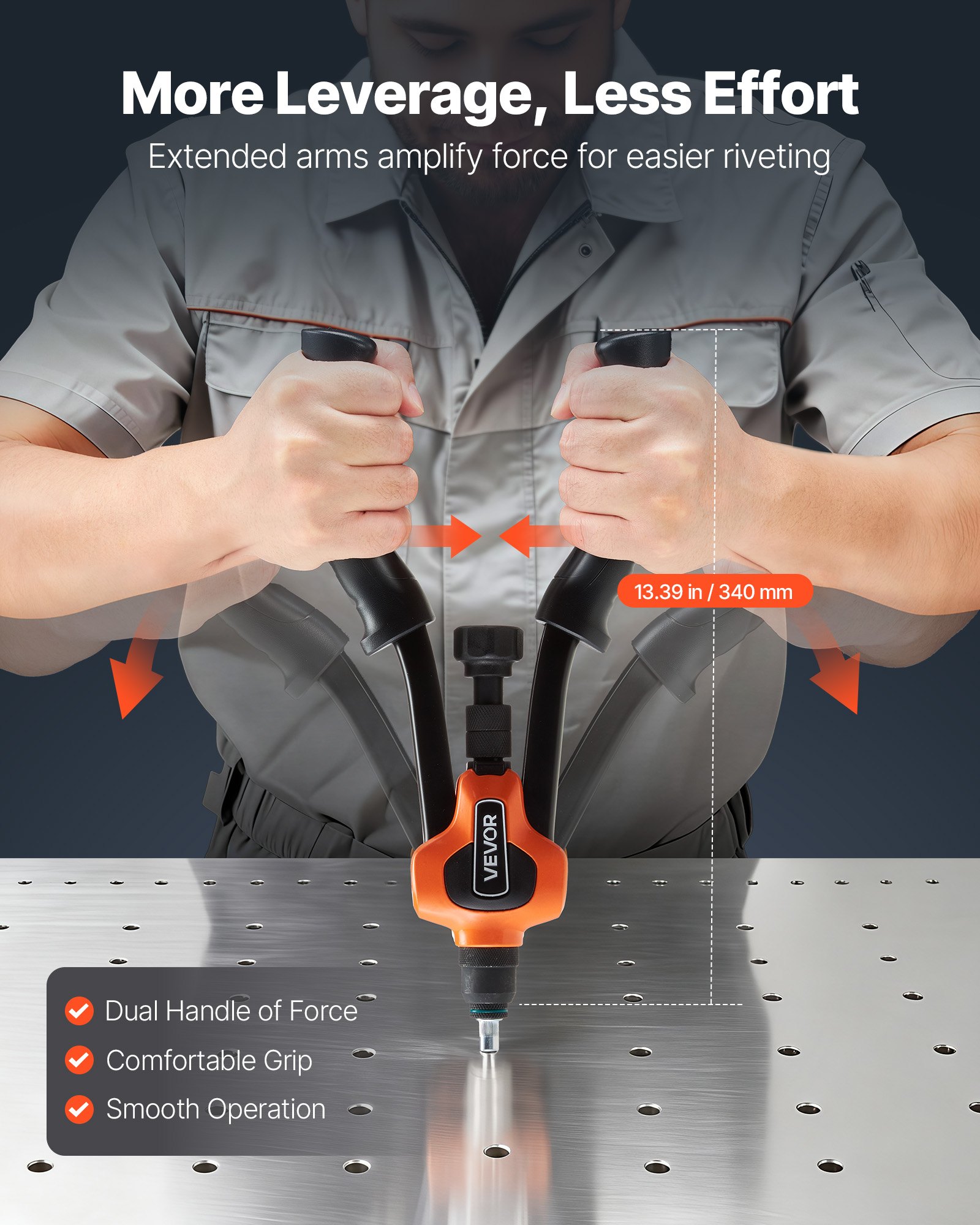 MKY3G594riveterf4 VEVORshoplv for Metal