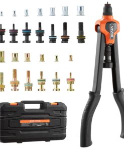 VEVOR 420 mm Rivet Nut Tool Kit with 13 Mandrels & 130 Rivnuts