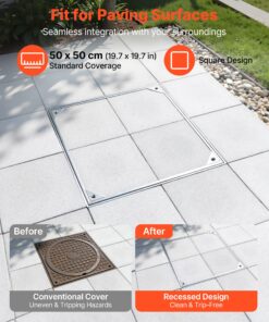 Invisible Septic Tank & Drain Access Cover for Patios & Gardens