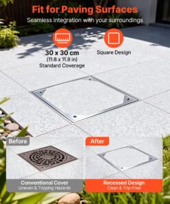 Aluminum Alloy Drain Inspection Cover for Patios