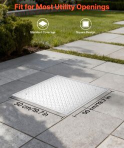 Slip-Resistant Inspection Lid for Pavement
