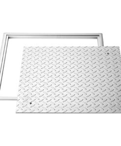 VEVOR 500x500mm Carbon Steel Manhole Cover with Frame