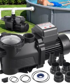 VEVOR 550W Pool Pump with Timer & Filter Basket