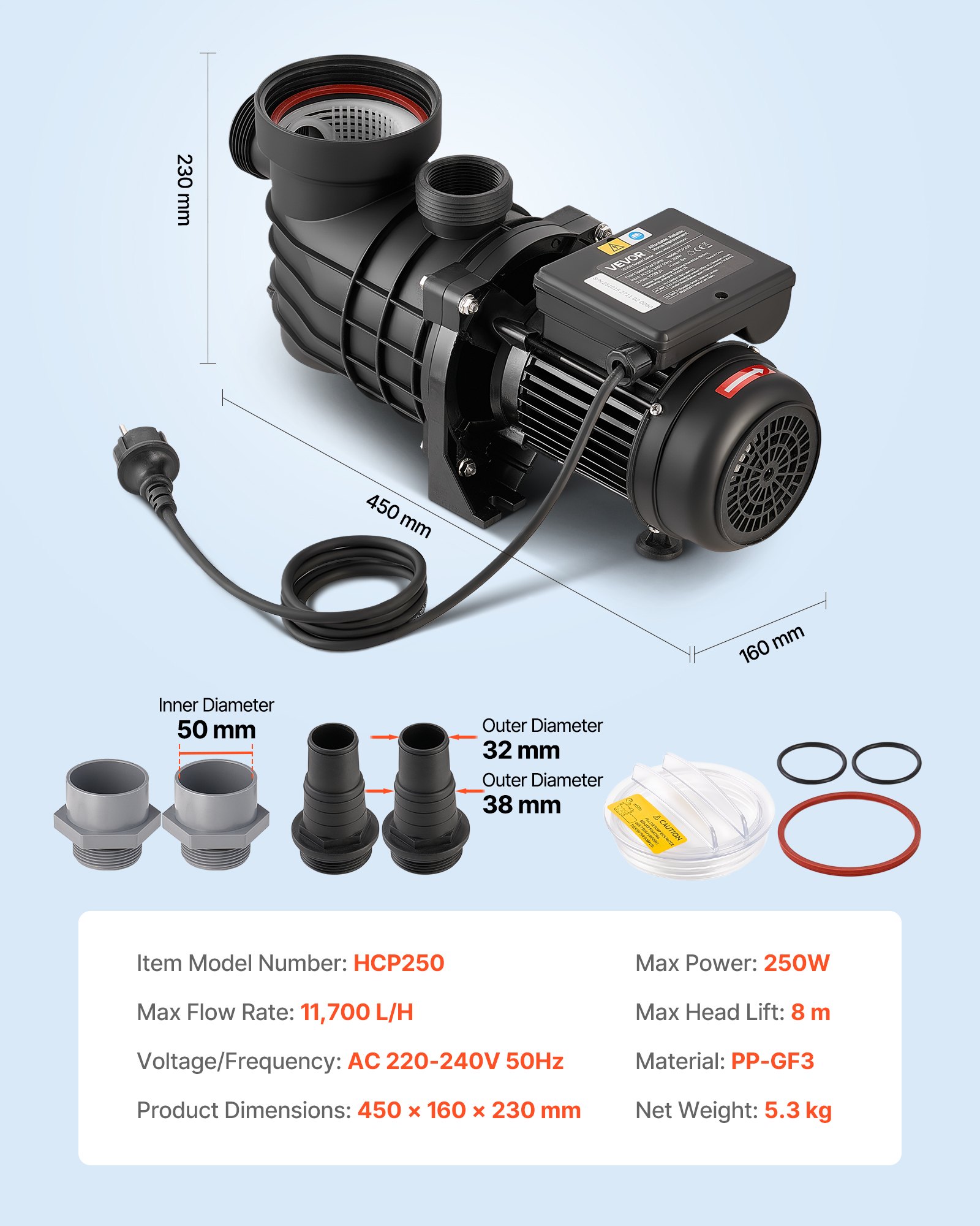 ML0H1230poolpumpf6 VEVORshoplv Karstā vanna un spa