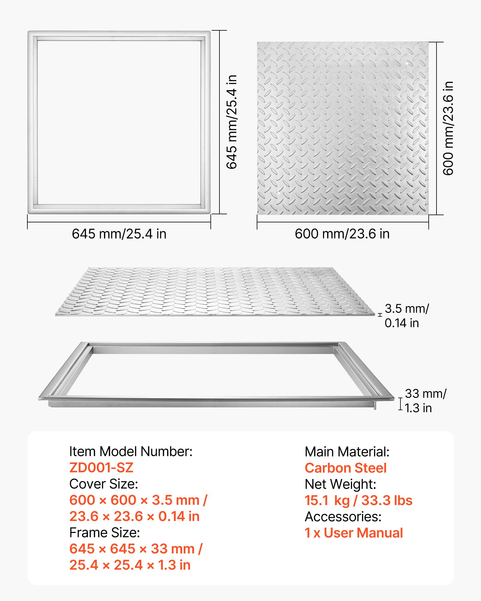 ML0H17P8manholecoverf2 VEVORshoplv Neslīdošs